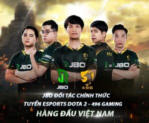 JBO tài trợ nhiều giải đấu esport lớn